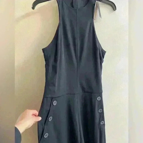 Massimo Dutti jumpsuit navy blue wide legs sleeveless. Small. NWT Retail:$259 - Picture 3 of 11